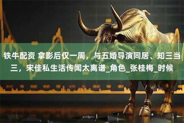 铁牛配资 拿影后仅一周，与五婚导演同居、知三当三，宋佳私生活传闻太离谱_角色_张桂梅_时候